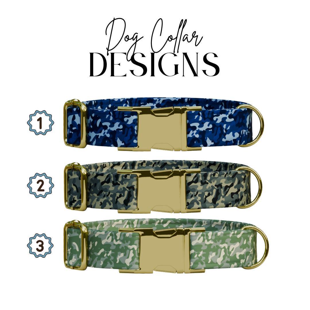 Personalized Camouflage Personalized Dog Collar & Leash Set