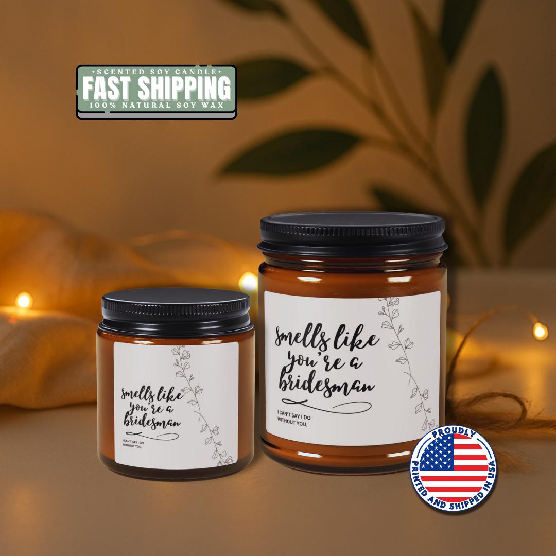 Bridesman Proposal Soy Candle, Wedding Party Gift