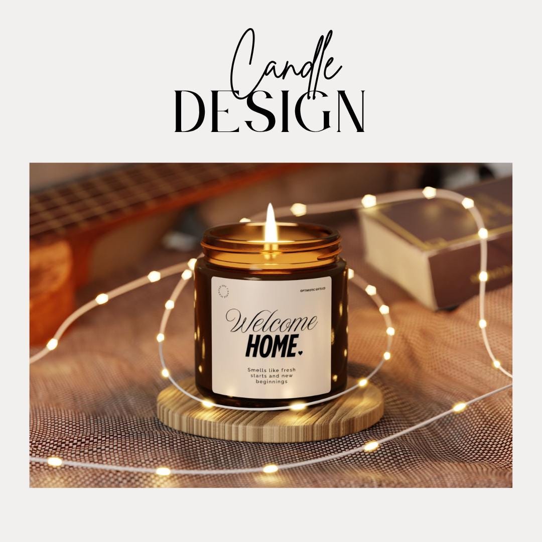 Welcome Home Scented Soy Candle, New Home Gift
