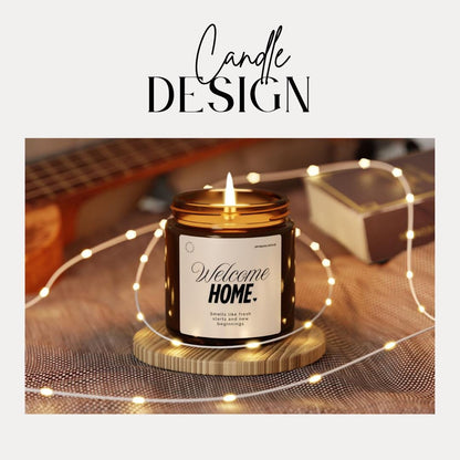 Welcome Home Scented Soy Candle, New Home Gift