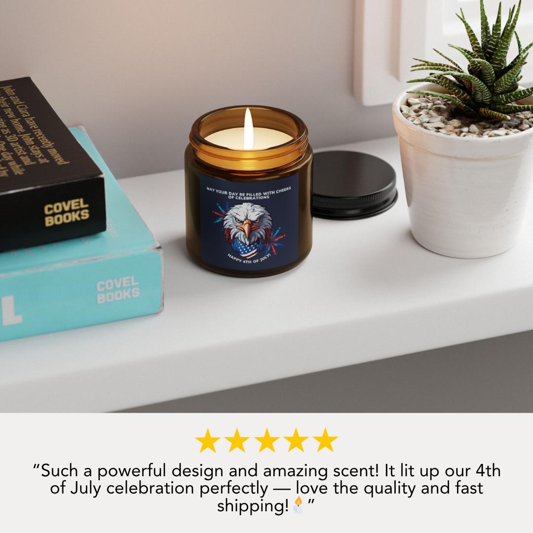Patriotic Eagle Soy Candle, 4th of July Gift