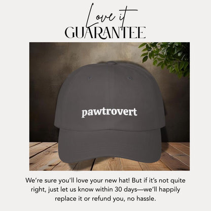 Classic Dad Cap Embroidered Pawtrovert Design Funny Pet Lover Gift  Introvert Pet Lover Gift Idea Gift for Dog Owners Hat for Pet Parents