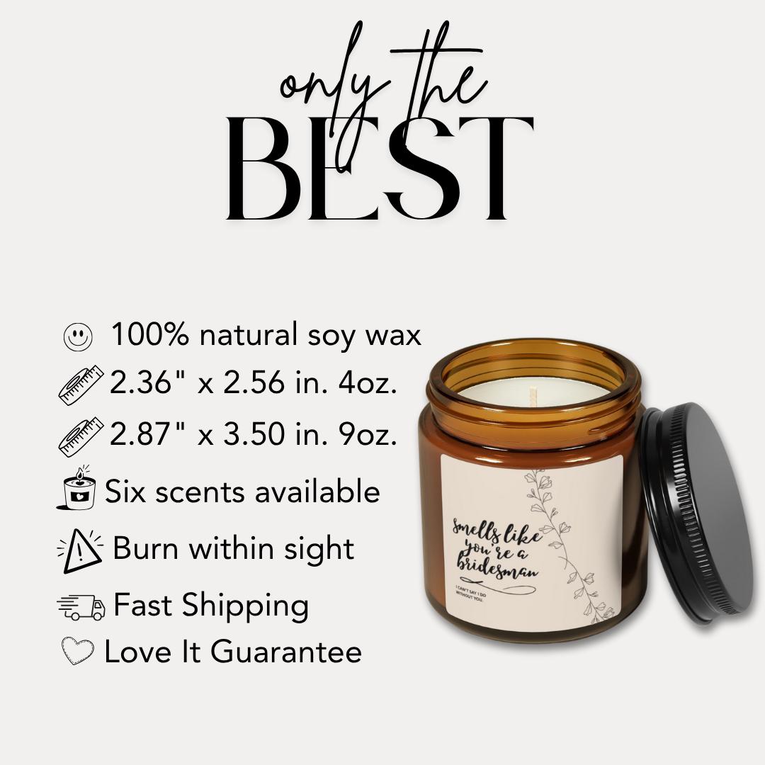 Bridesman Proposal Soy Candle, Wedding Party Gift