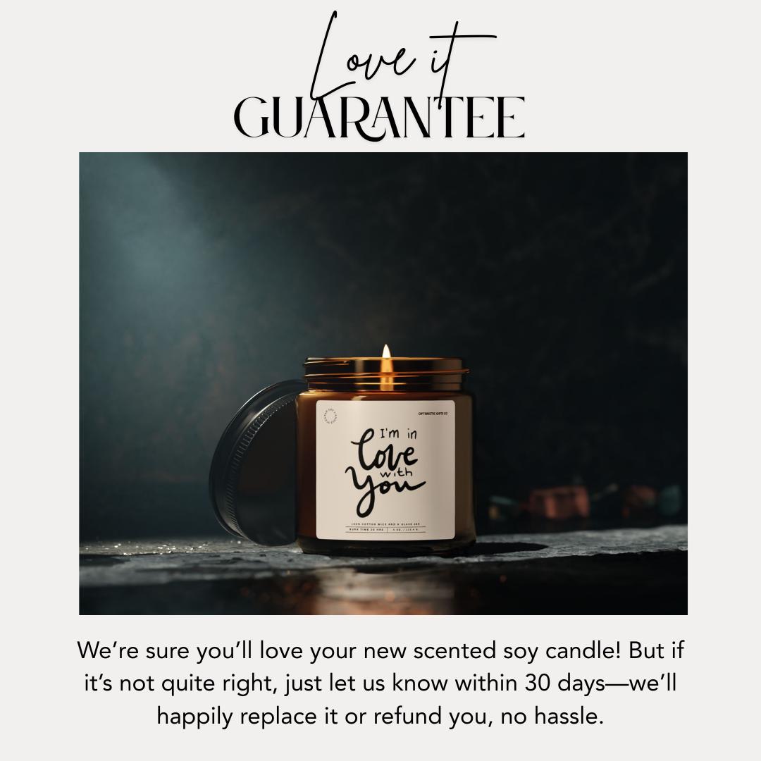 I'm in Love with You Scented Soy Candle: Romantic Gift