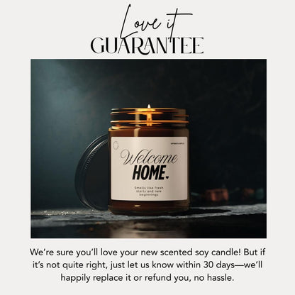 Welcome Home Scented Soy Candle, New Home Gift