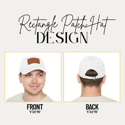 Personalized Poppy Est 2025 Hat with Leather Patch Cap for Poppy Gift for Fathers Day Gift for Poppy Adjustable Hat Everyday Dad Cap