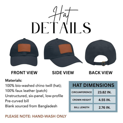 Equestrian with Stylish Leather Patch (Rectangle) Everyday Baseball Horse Cap Gift for Trail Ride Rustic Country Gift, Equestrian Style Hat