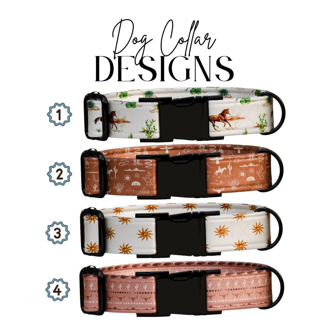 Personalized Western Dog Collar & Matching Leash Set