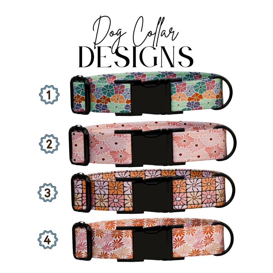 Personalized Floral Personalized Dog Collar & Leash Set