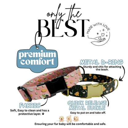 Festive Christmas Personalized Dog Collar  Holiday Pastel, Comfy & Customizable! (OG-332)