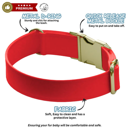 Solid Personalized Dog Collar Engraved NamePlate Pet Gift for Dog (OG-498)