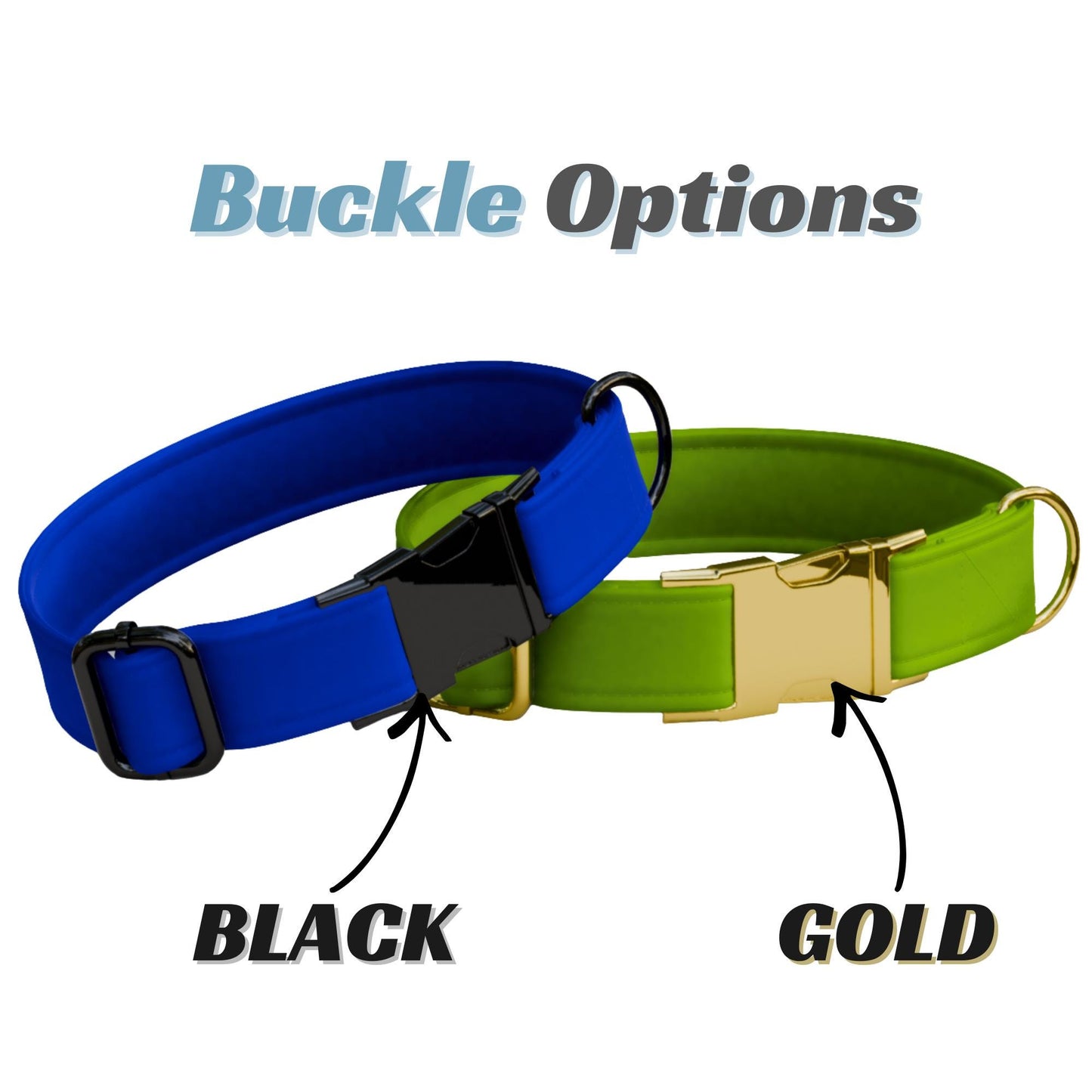 Solid Dog Collar Personalized Custom ID Engraved Pet NamePlate Gift for Dog Lover (OG-499)