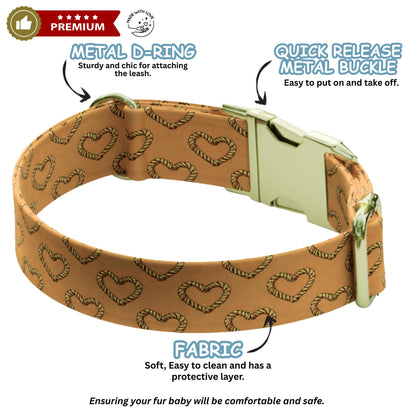 Western Personalized Dog Collar & Leash Set Custom Cowboy Style Pet ID Tag (OG-507)