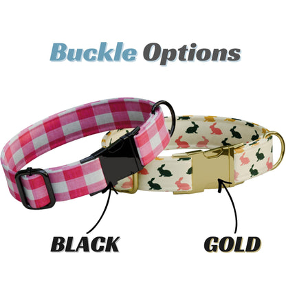 Easter Pastel Personalized Dog Collars Custom NamePlate Spring Dog ID Tag (OG-514)